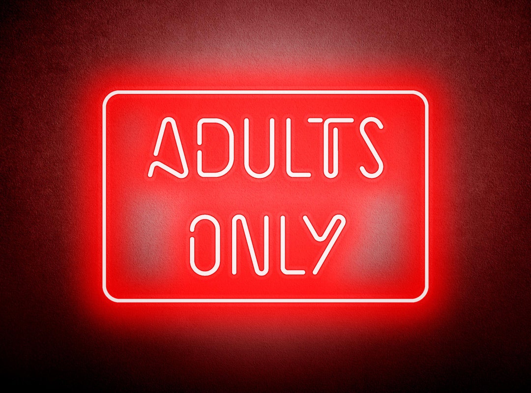 Adults Only Sign,adults Only Neon Sign,adult Neon Sign,neon Sign Bedroom Decor,neon Sign Wall