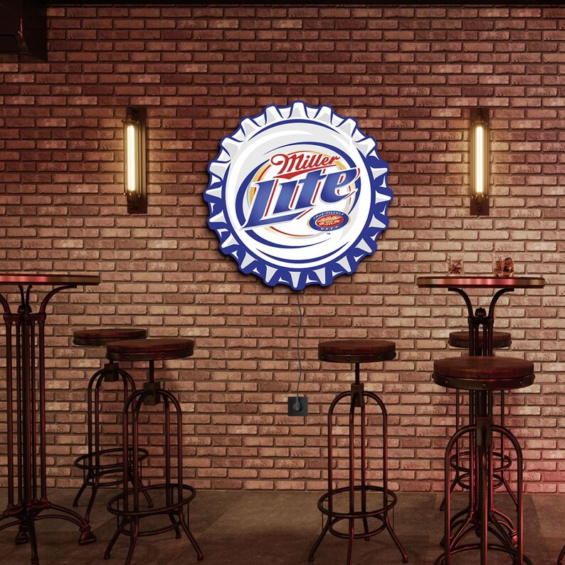 Miller Lite Neon Sign,miller Lite Label,miller Lite Light Sign,miller