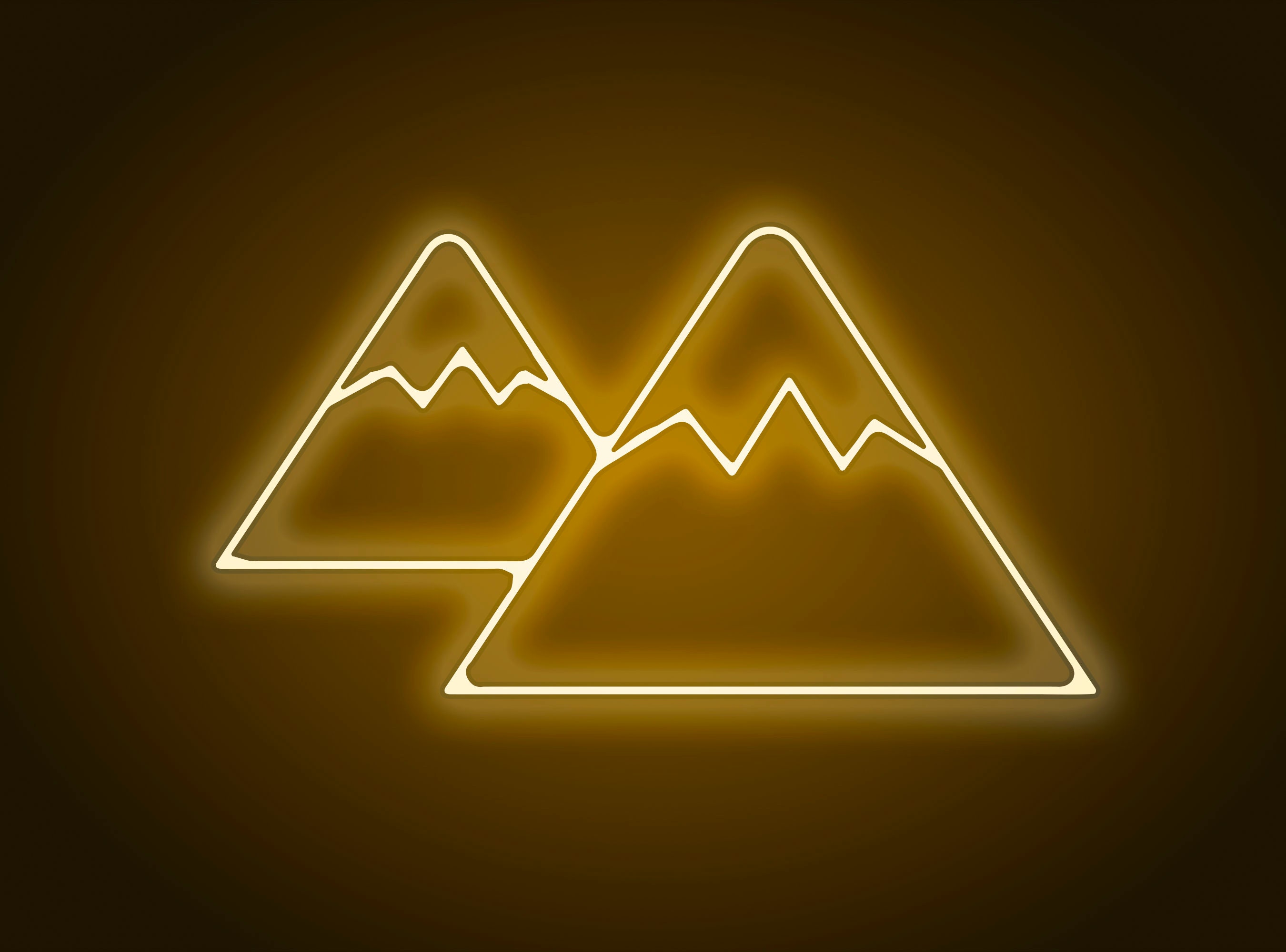 Mountain neon signMountain wall decorNeon sign mountainNeon | Etsy