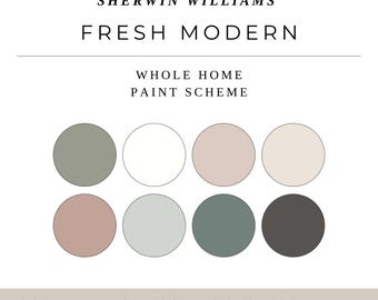 Neutral Earthy Paint Palette | Organic Modern Interior Paint Colors | Sherwin Williams Home Scheme