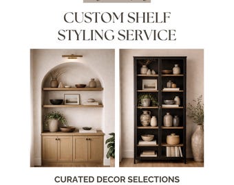Shelf Styling Service, Bookshelf Decor, Home Decor, Designer Shelf Styling, Interior Design Services