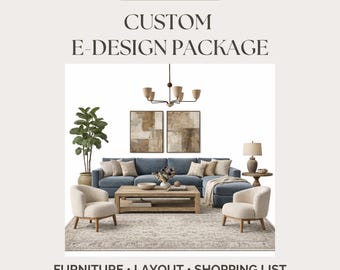 Online Interior Design Service | Custom Room E-Design | Virtual Room Makeover | Mood Board & Shopping List