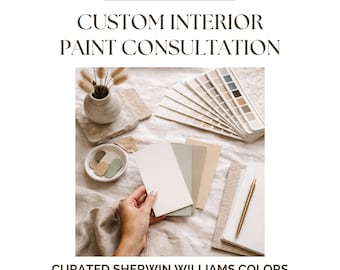 Interior Paint Color Consultation, Custom Home Paint Palette, Whole House Color Scheme, Sherwin Williams Interior Colors