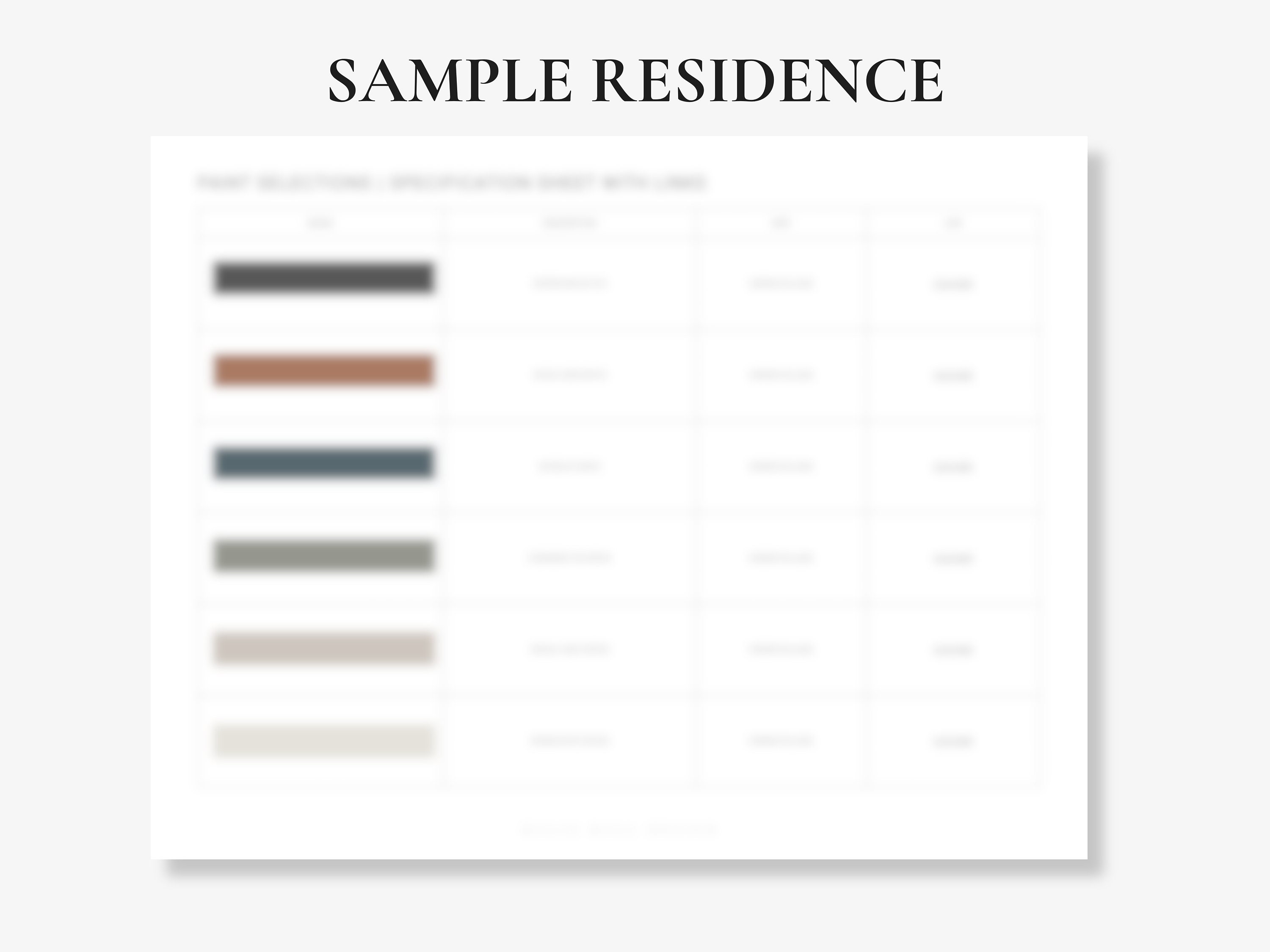 Interior Paint Color Consultation Custom Paint Palette Home Paint