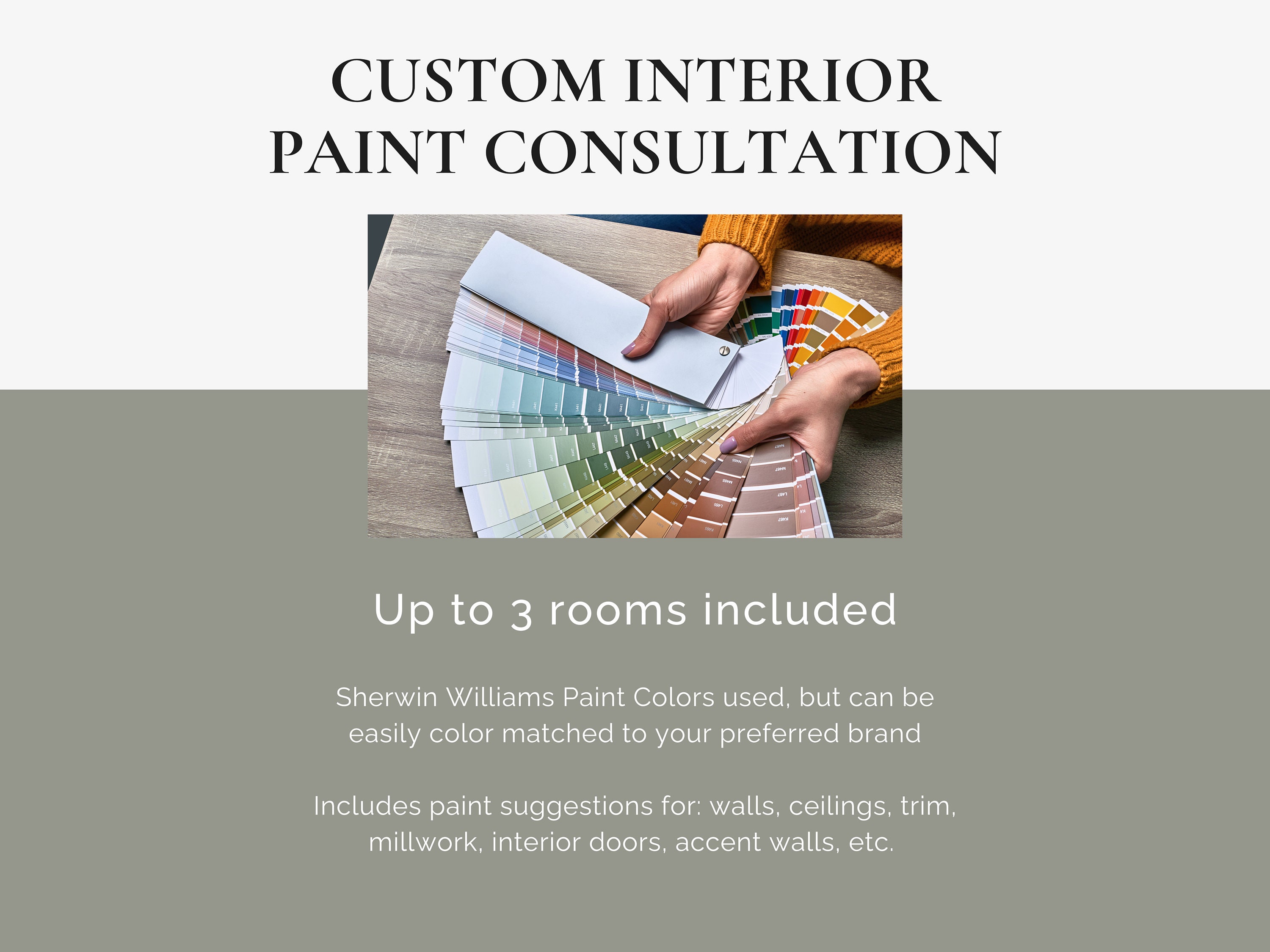 Interior Paint Color Consultation Custom Paint Palette Home Paint
