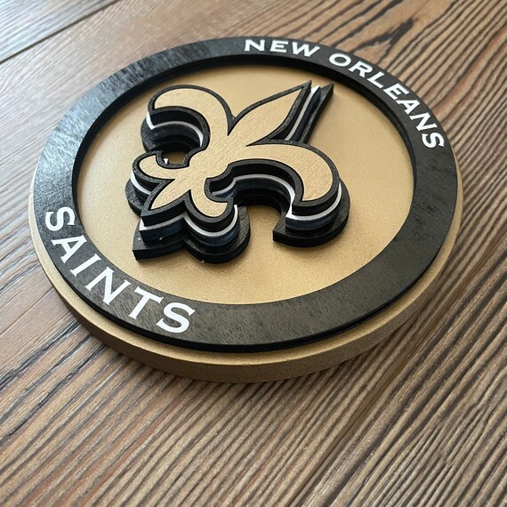 New Orleans Saints Wall Art 3D Saints Sign Saints Relief Etsy