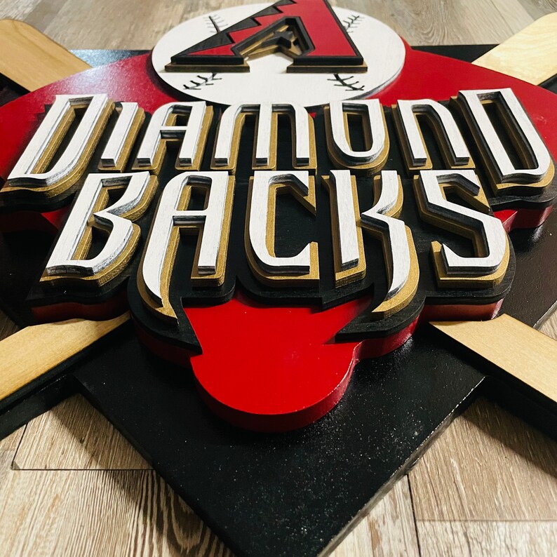 Arizona Diamondbacks Wall Art Diamondbacks Baseball Sign MLB Etsy