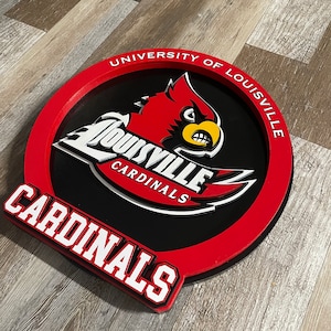 Mygamedaystore Louisville Cardinals Keychain Carbon Fiber Oblong