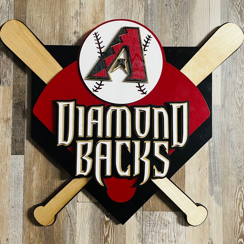 Arizona Diamondbacks Wall Art Diamondbacks Baseball Sign MLB Etsy
