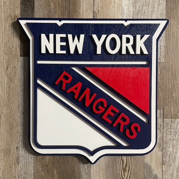 New York Rangers Bar Decor Etsy