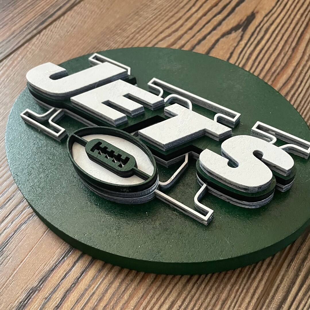 New York Jets Wall Art, 3D Jets Sign, New York Jets Relief Art Etsy