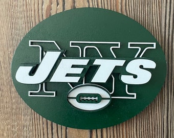 NFL New York Jets 3D Logo Series Wall Art - 12x12 2507446 - The Home Depot