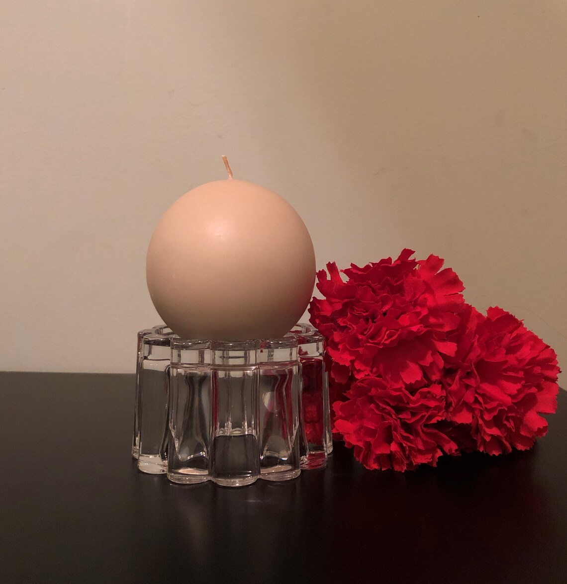 P0142 Partylite Delphi Crystal Pillar Candle Holder Etsy