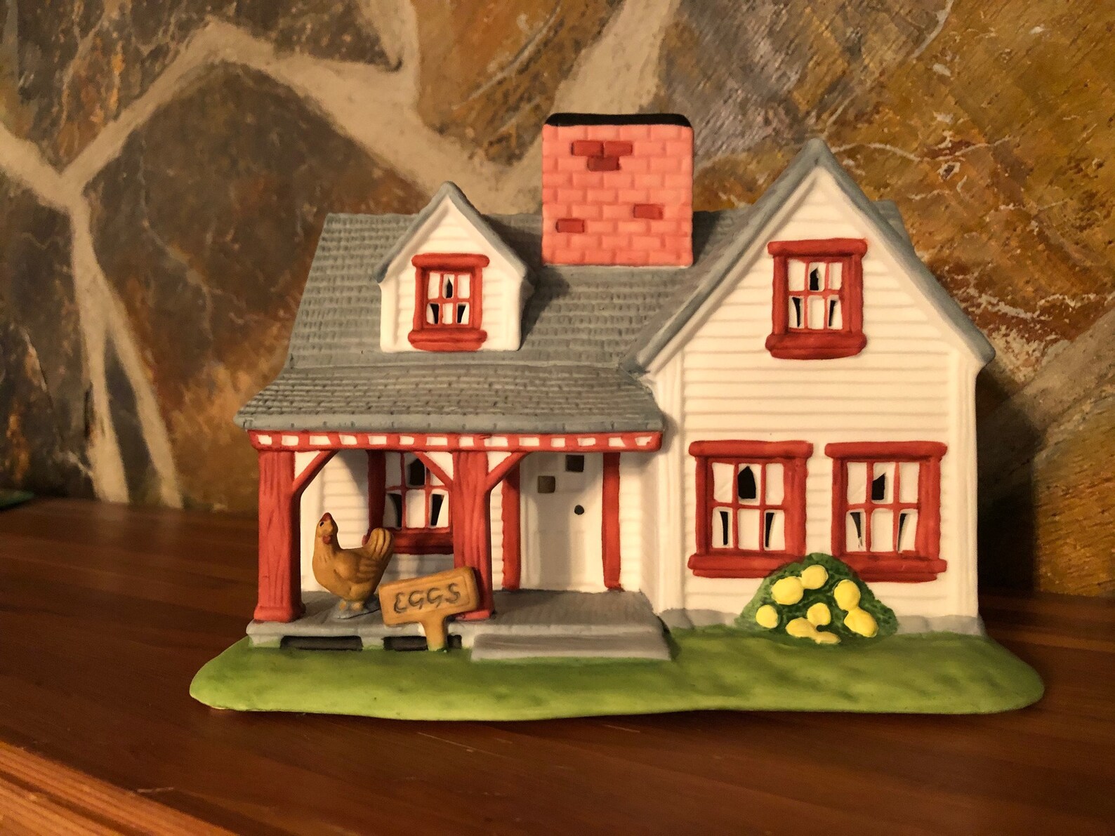 P0532 Partylite Farmhouse Ceramic Tealight House Etsy