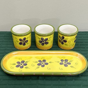 P9270 Trio de bougeoirs Partylite Flowerpot