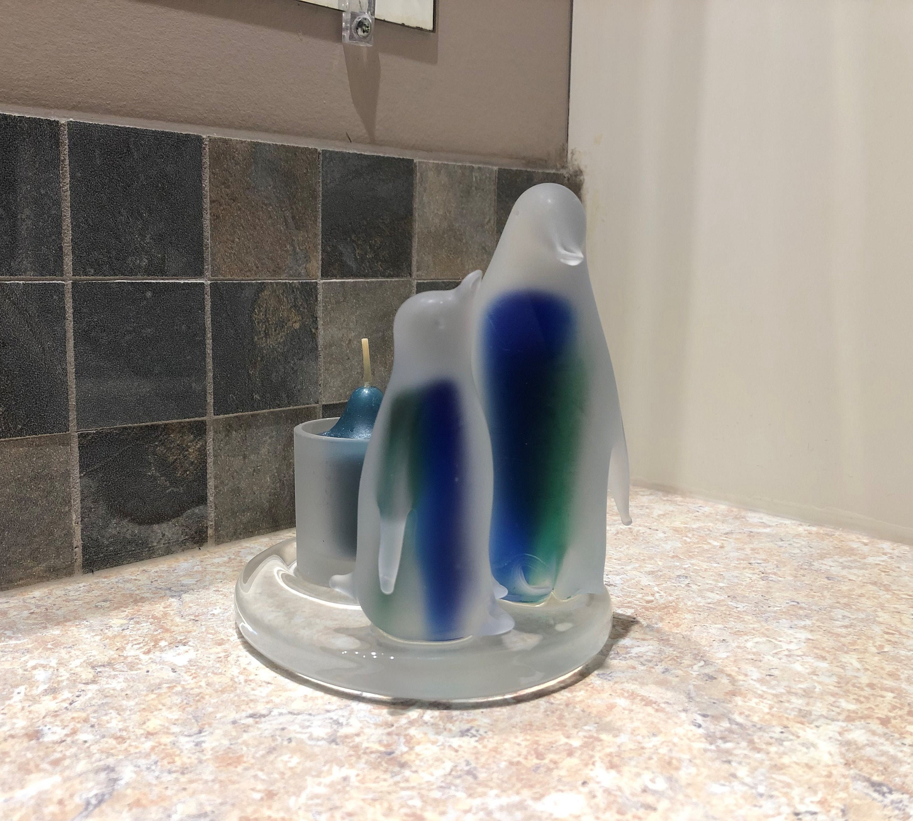 P7196 Partylite Penguin Candle Holder Etsy