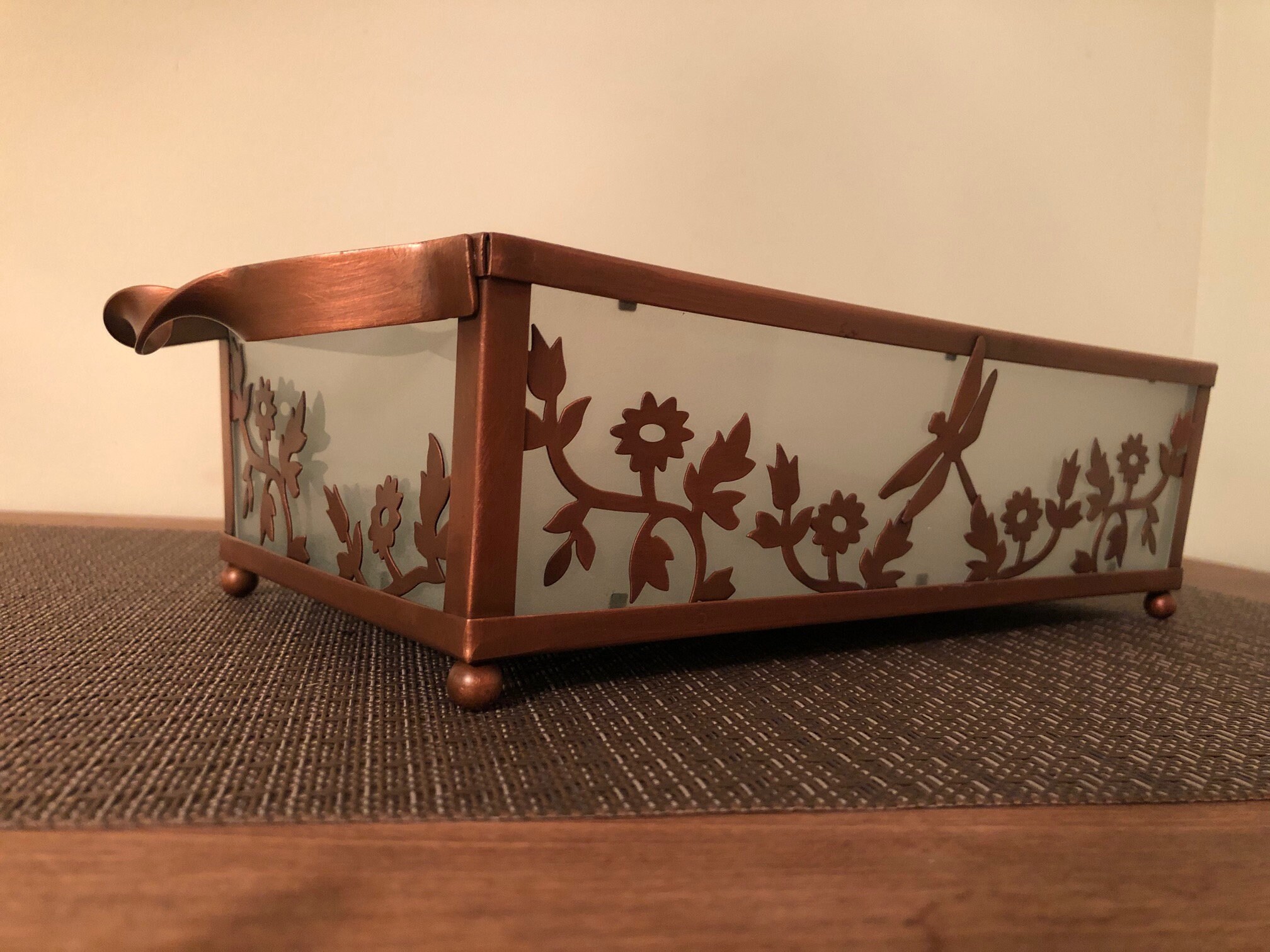P7204 Partylite Copper Lace Pillar Holder Etsy