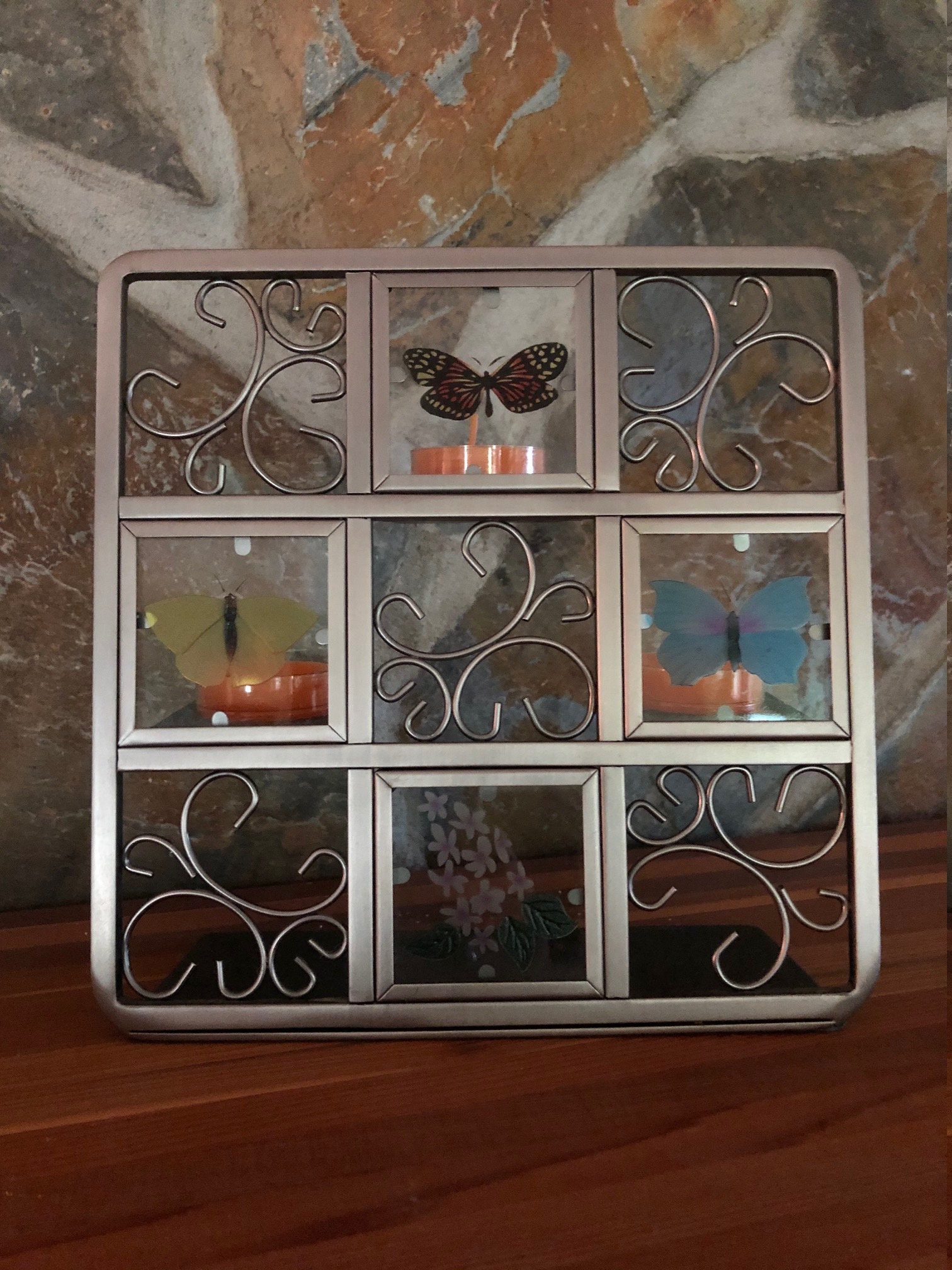 Partylite Butterfly Tealight Easel Candle Holder P7729 Etsy