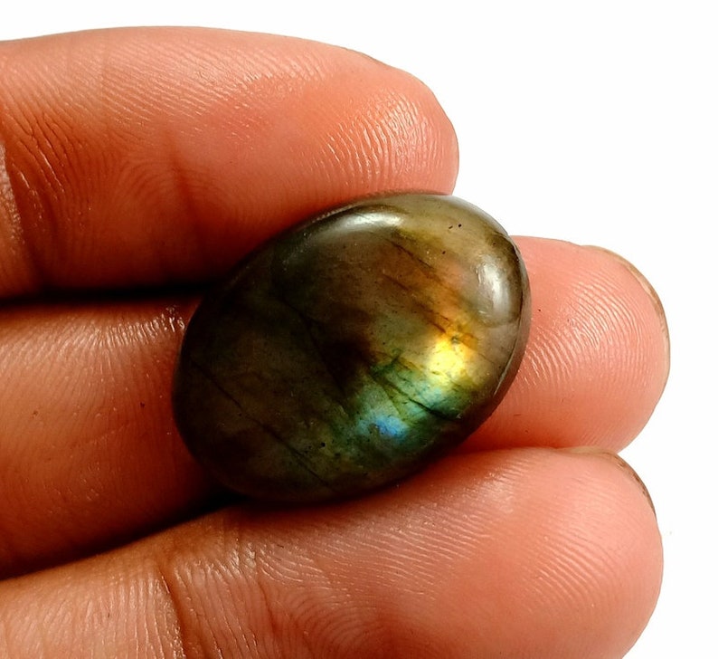 Natural Quality Labradorite Gemstone Labradorite Oval Shape 23x16x6 mm Smooth Loose Gemstone Q-3180 20 Ct For Making Unique Jewelry