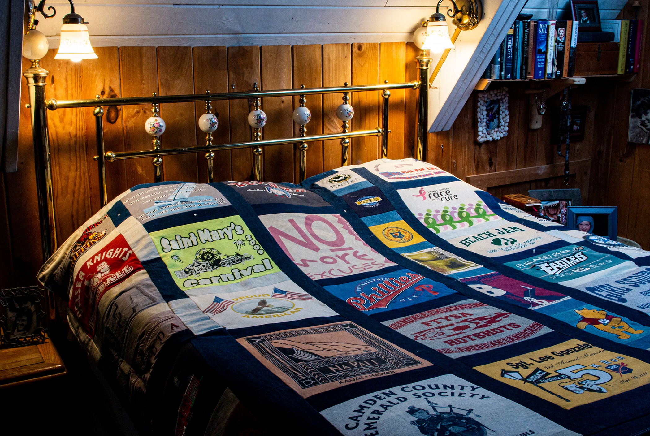 Custom Tshirt Quilt, Memory Quilt, Race Shirt Quilt, Graduation Quilt