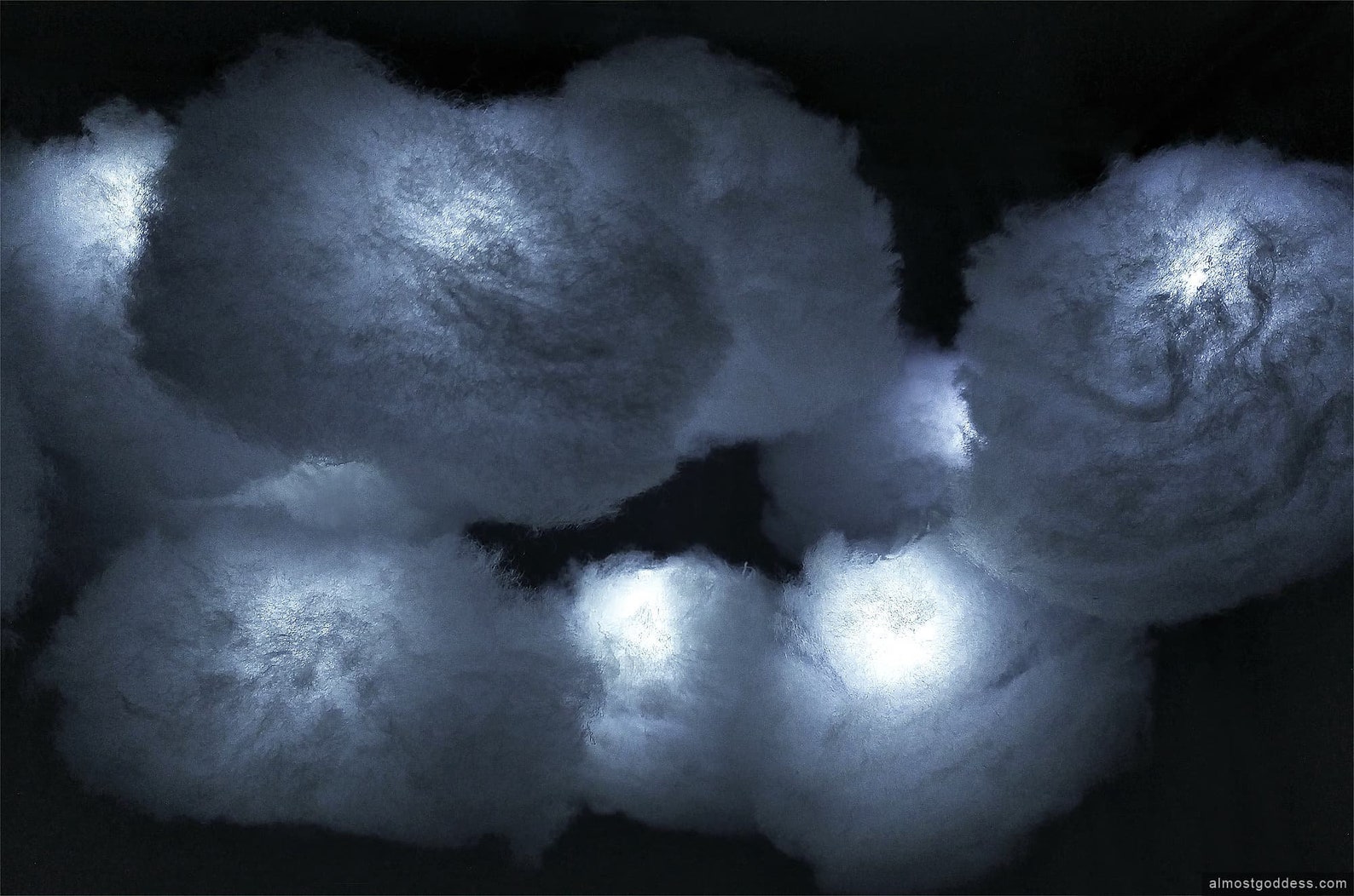 LED clouds lights light white glow floating thundercloud Etsy
