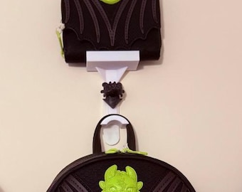 Sac et porte-monnaie imprimés en 3D Loungefly – Jack Skellington, Stitch, Krokmou | Couleurs personnalisées disponibles
