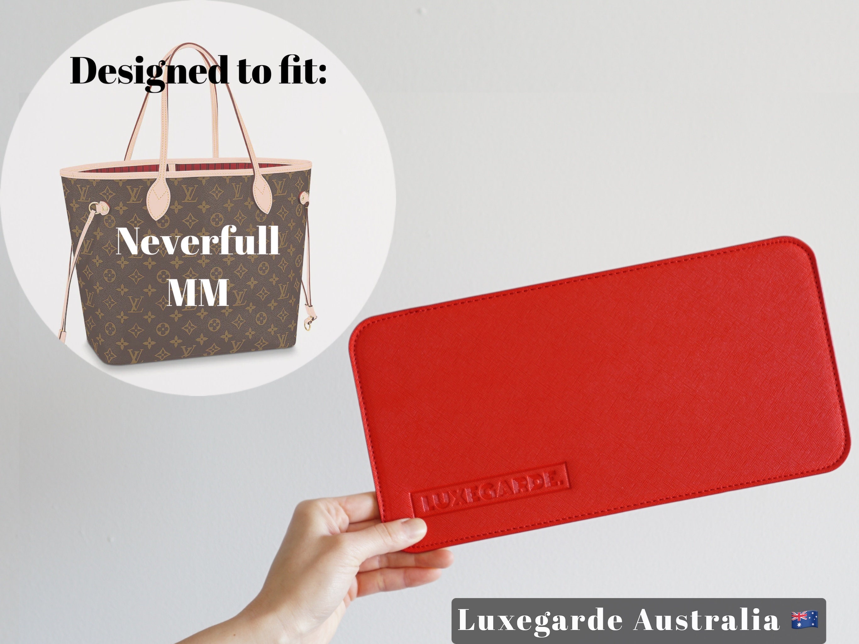 Luxury Leather Neverfull MM Base Shaper / Base Insert / 