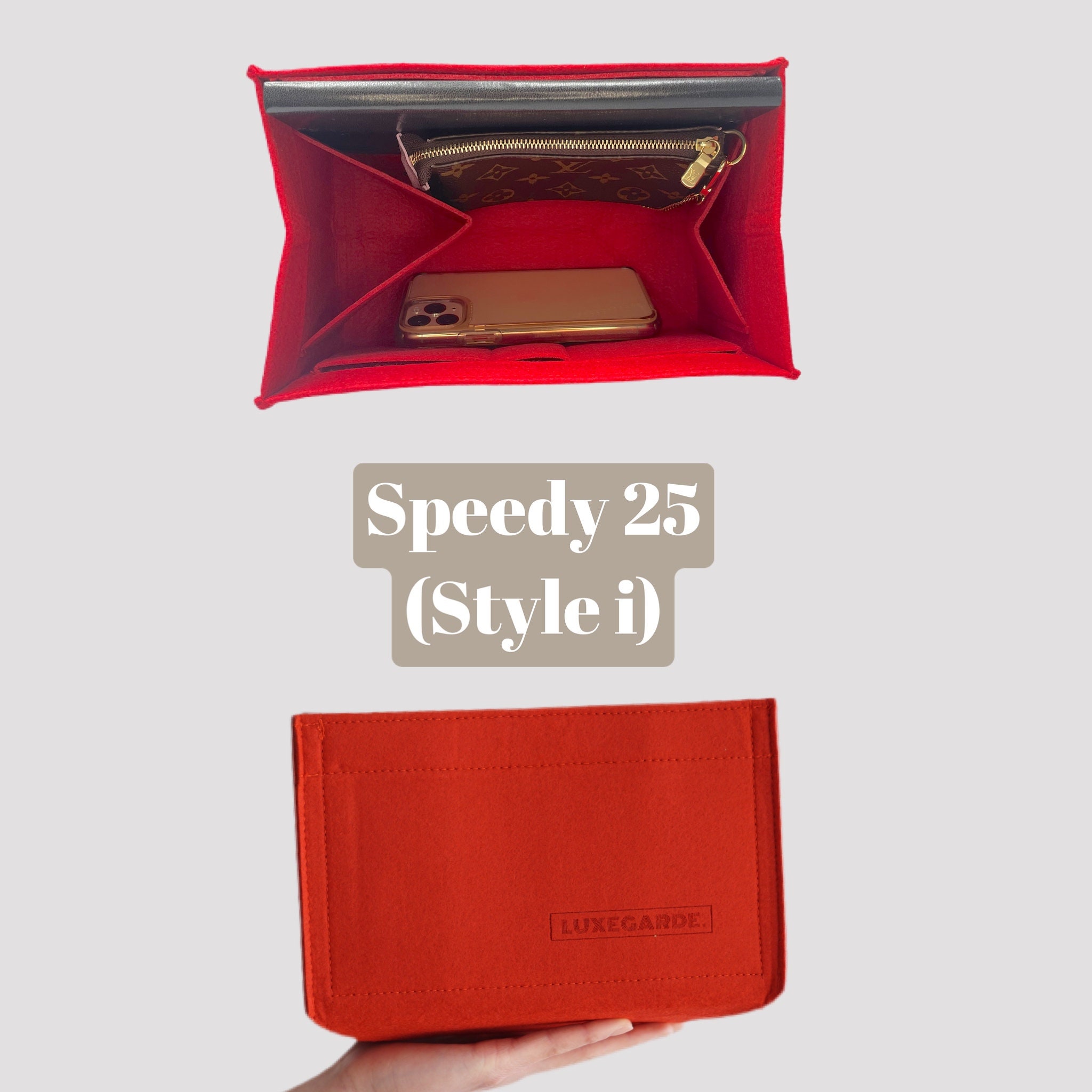 Speedy 25 Bag Organizer / Bag Insert / Louis Speedy 25 Felt 