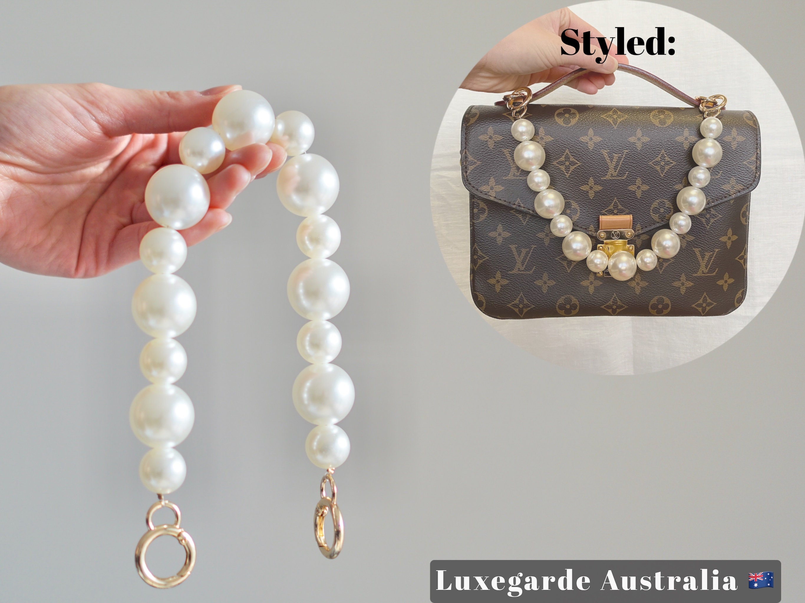 DIY Pearl Straps on Chanel & Louis Vuitton Bags 