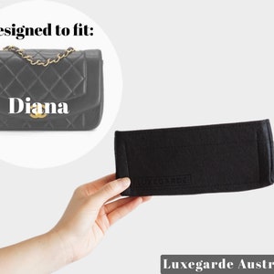 Wkładka do organizera małej torebki Diana / Wkładka do organizera torebki Diana CH A N E L / Ochraniacz na wkładkę do torebki [torba NIE jest dołączona]