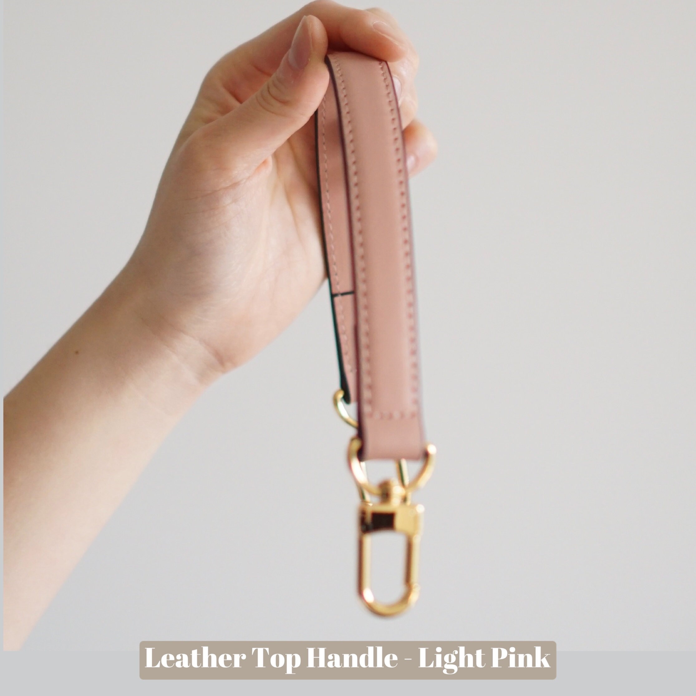 Braided Leather Top Handle Strap Noe Bb Handle Bag Handle 