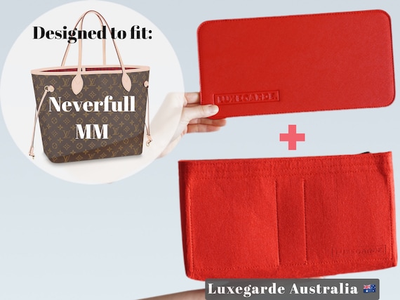 For LV Neonoe MM Make up Organizer Felt Cloth Handbag Insert Bag