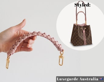 Braided Leather Top Handle Strap | for Louis L V Neonoe, Petit Noe