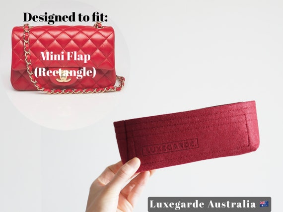 Mini Flap Bag Organizer Insert / C H A N E L Rectangular Mini 