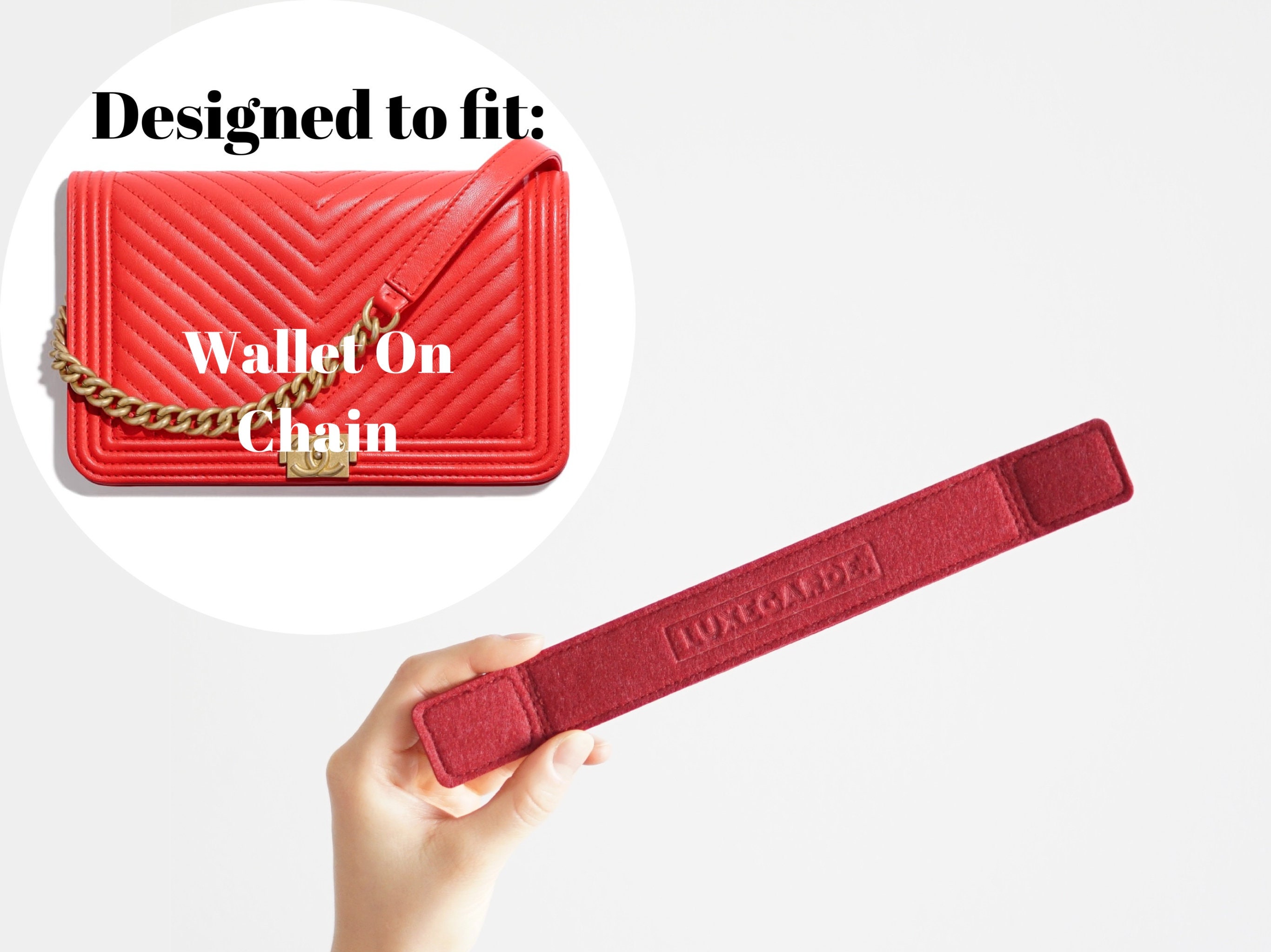 M Boutique™  Base Shapers designed for CHANEL Wallet on Chain – M