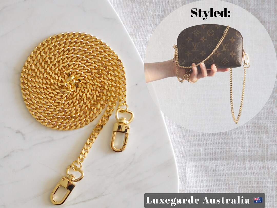 Replacement Handbag Necklace/Chain Strap + Pouch for LV Felicie, Pochette  K-Door
