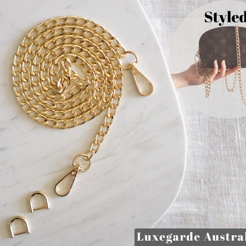 Cosmetic Pouch PM / GM Conversion Kit drings Chain/leather Etsy