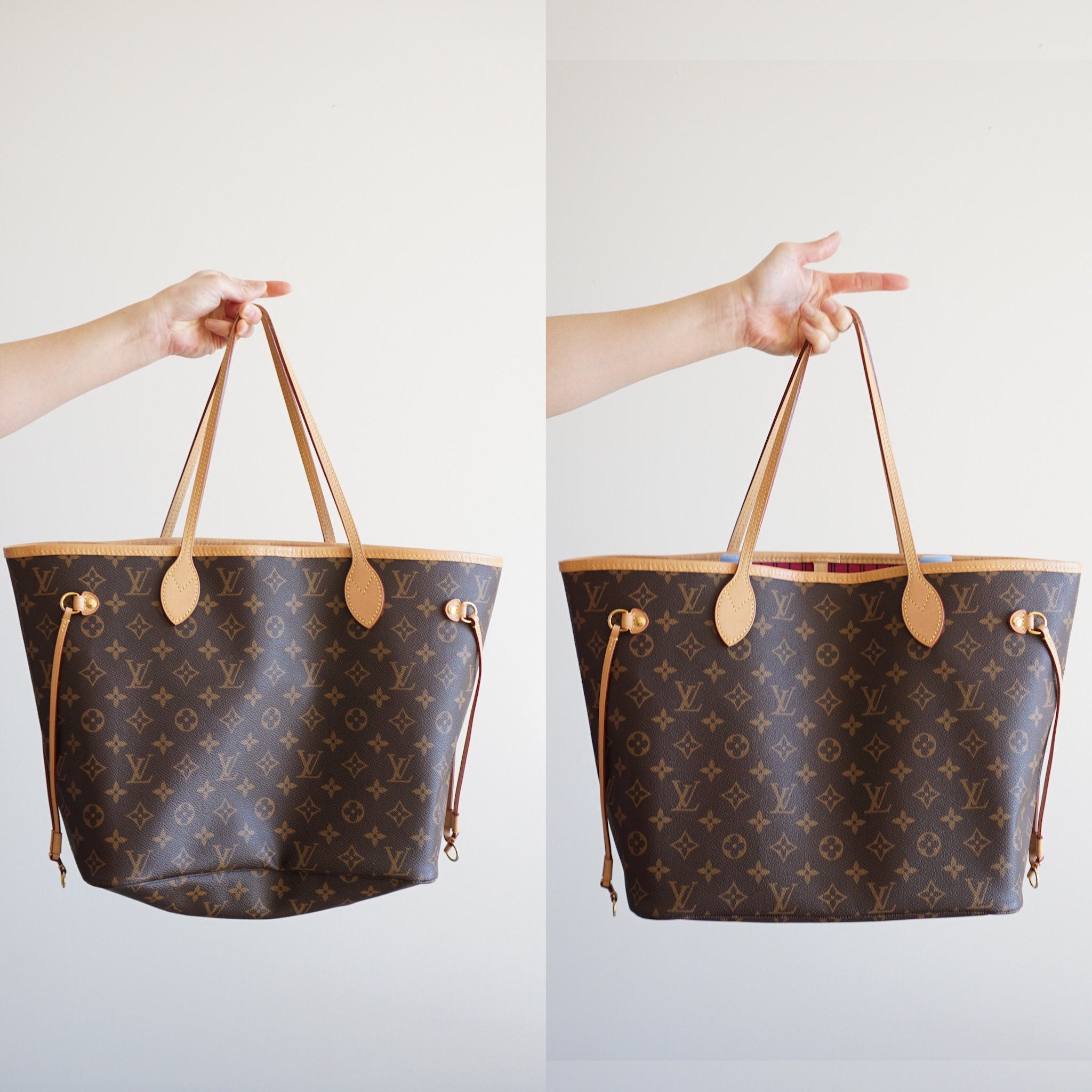 Base Shaper / Bag Insert Saver for Louis Vuitton On The Go Tote MM Canvas  Version