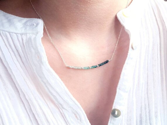 Collier En Argent 925 Avec émeraude Naturelle De 47 Carats Et Tanzanite - Rose-Mimosa