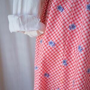 Floral Gingham Apron Dress image 8