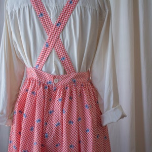 Floral Gingham Apron Dress image 6