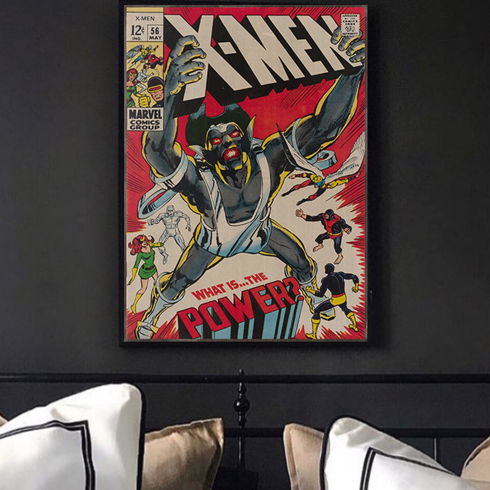 Xmen poster Xmen Wall art Vintage Marvel poster Kids room Etsy
