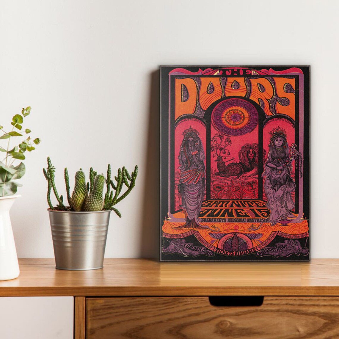 The Doors poster psychedelic poster The Doors fun gift The Etsy