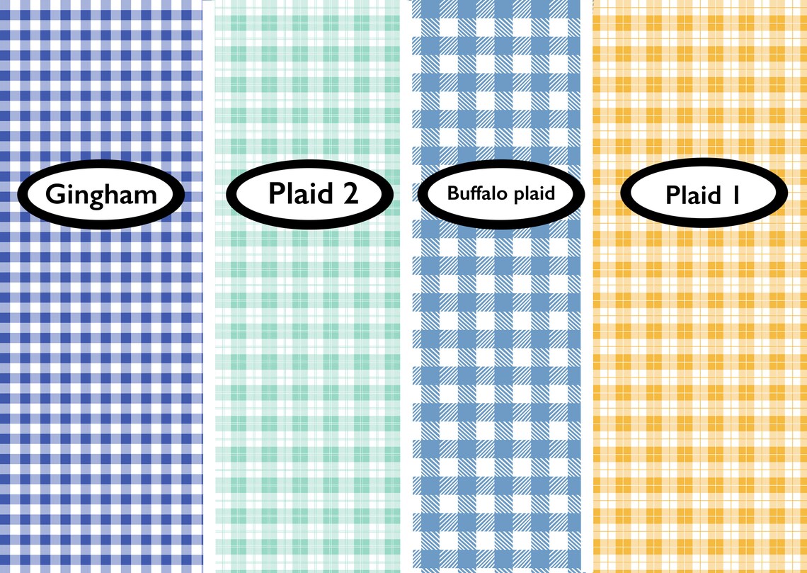 Plaid Procreate Pattern Brush Pack Etsy