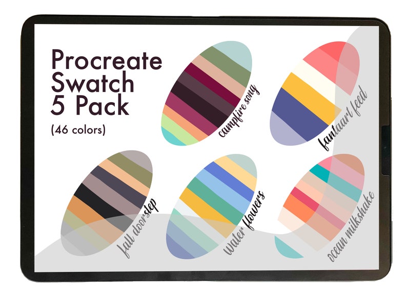 Procreate Color Palette Swatch Bundle image 1