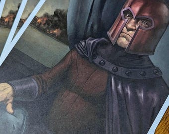 Magneto Art Print: Pop Culture Portrait (A3/A4 Digital)