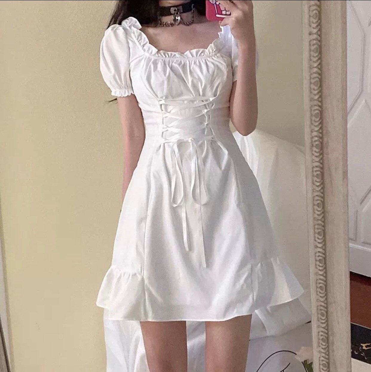 Milk Maid dress white dress dress french style dress. | Etsy
