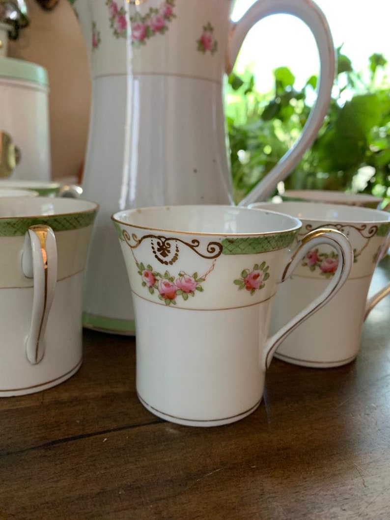 Antique Nippon Chocolate Set Etsy