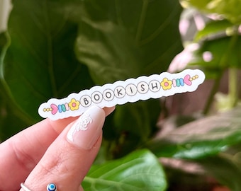 Bookish Sticker: Waterproof Reader Gift, Laptop Decal