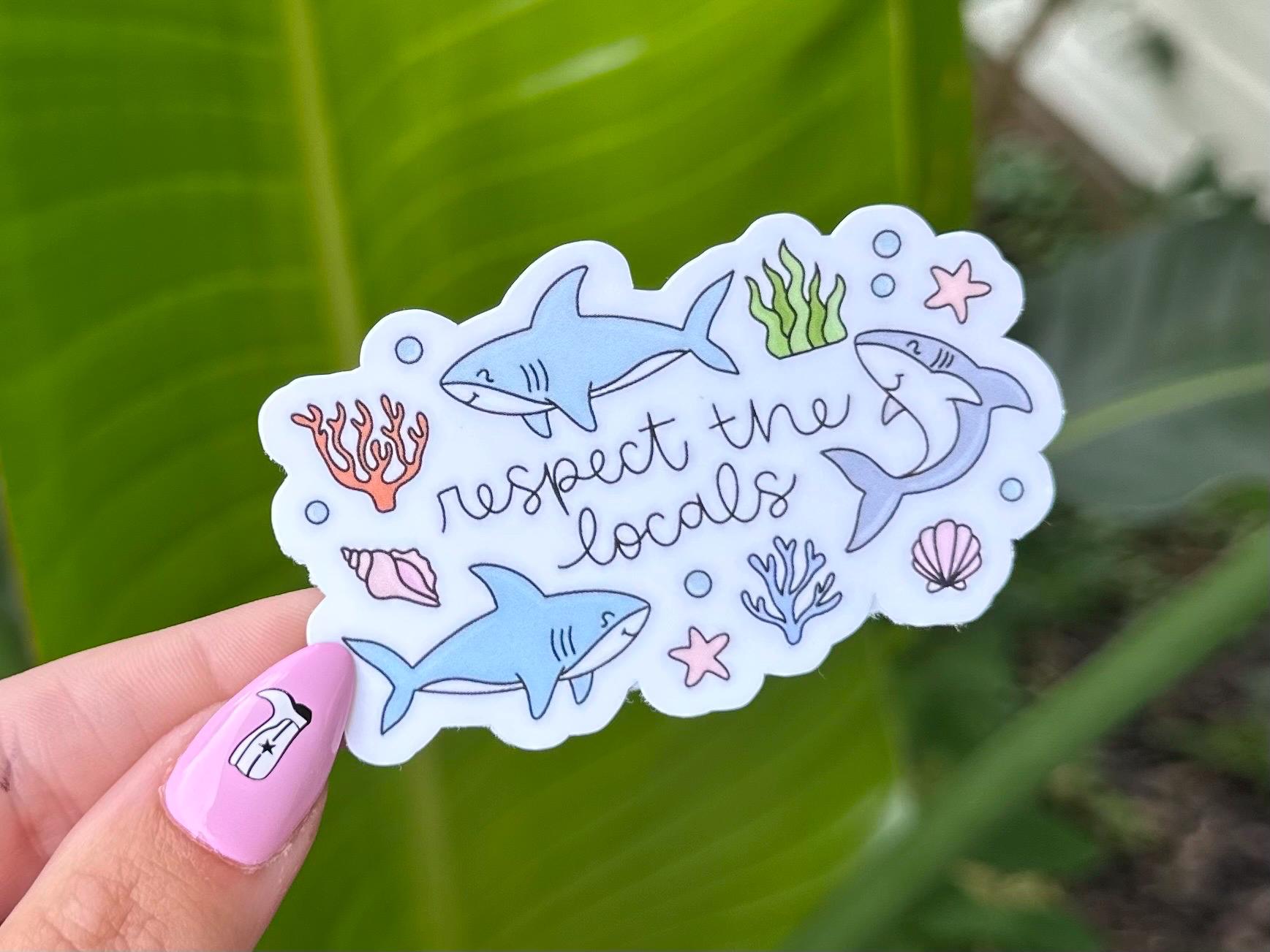 Respect Local Sticker Respect the Locals Waterproof Sticker, Mental Health Stickers ...